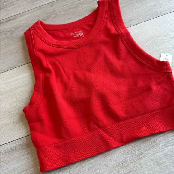 American Eagle OFFLINE BY AERIE SEAMLESS HIGH NECK SPORTS BRA women's size L - Picture 3 of 4